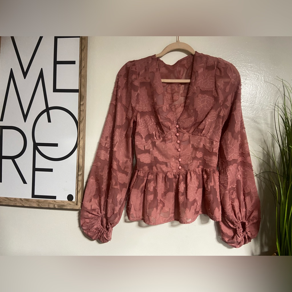 Hppink Flowy Blouse - (Medium)